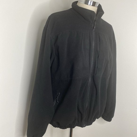 511 Tactical Series Mens Jacket Black 2XL Full Zip Pockets Softshell Coat Lined - Picture 3 of 10